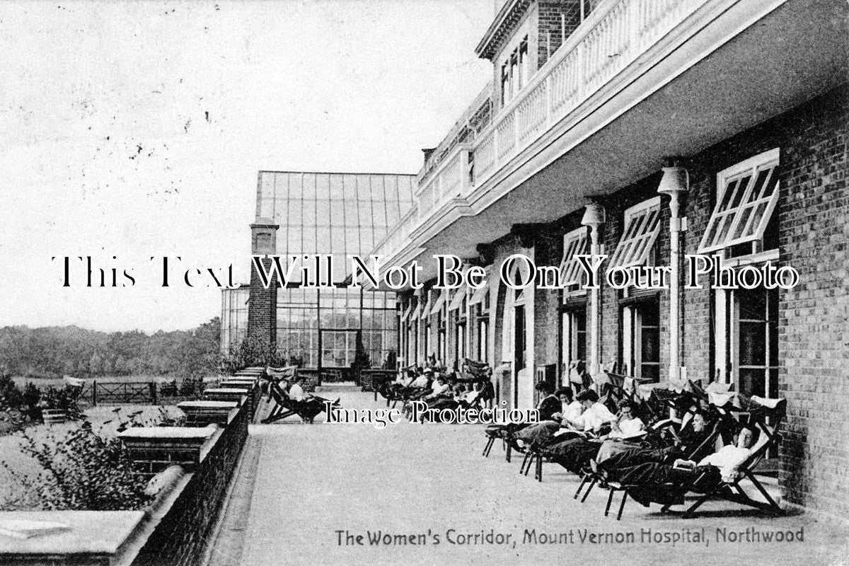 MI 173 - Womens Corridor, Mount Vernon Hospital, Northwood, Middlesex c1910