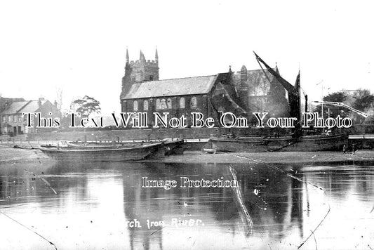 MI 1741 - Isleworth Church From River, Middlesex c1918