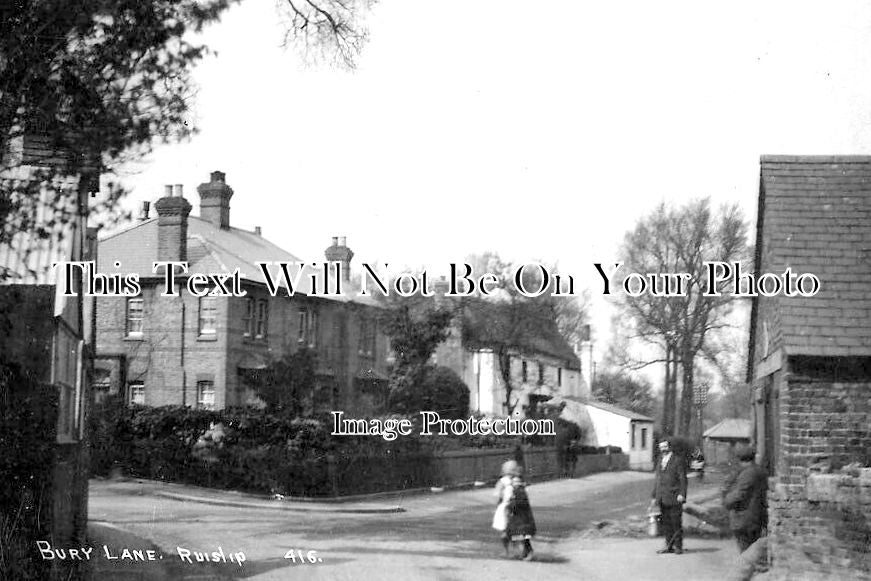 MI 1789 - Bury Lane, Ruislip, Middlesex c1915