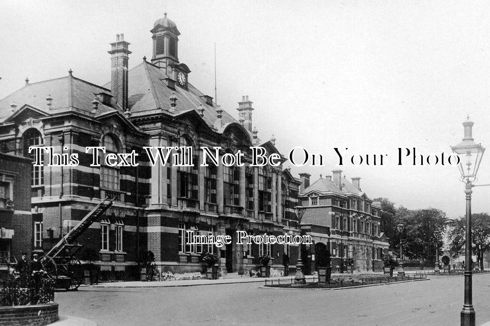 MI 180 - Municipal Buildings Fire Station, Tottenham, Middlesex c1909 ...