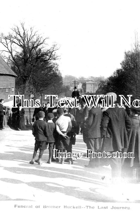 MI 1801 - Funeral Of Brother Huckell, Willesden, Middlesex 1929