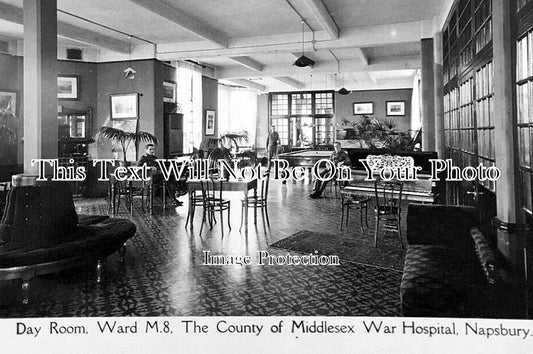 MI 1902 - Day Room, Ward M8, Middlesex War Hospital, Napsbury