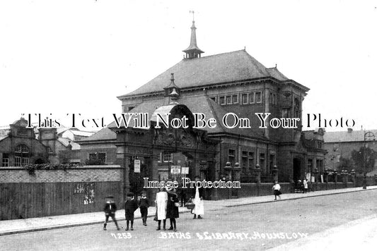 MI 1928 - Baths & Library, Hounslow, Middlesex