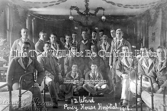 MI 2201 - 12 Ward, Percy House Hospital, Isleworth 1916 WW1