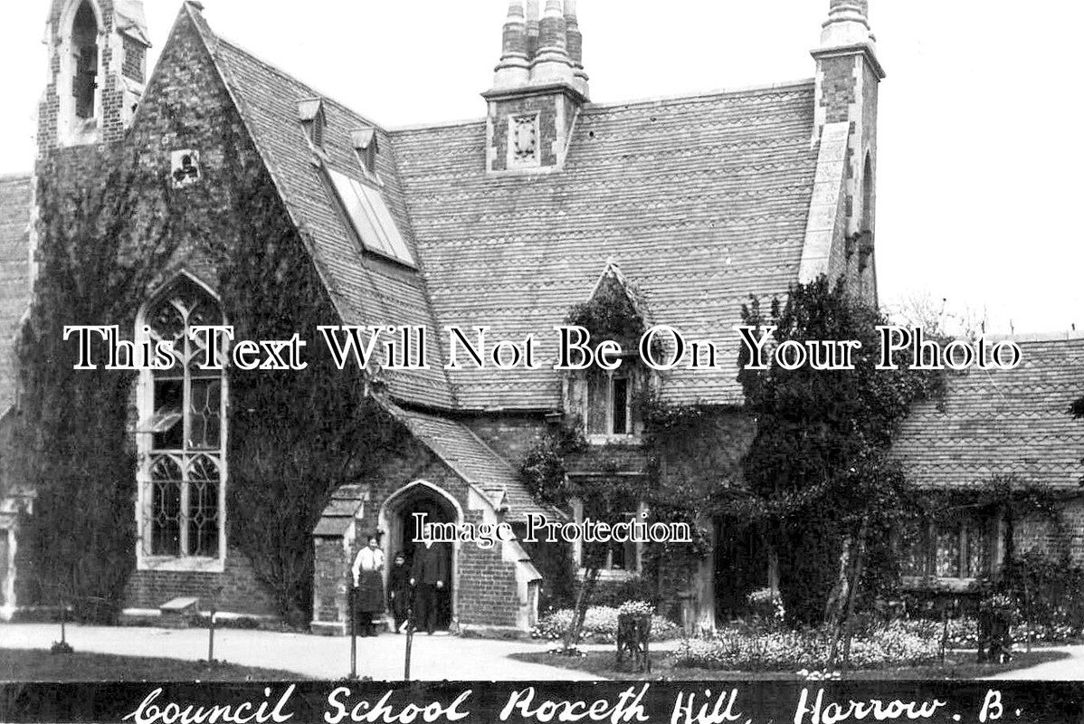 MI 2214 - Council School, Roxeth Hill, Harrow, Middlesex