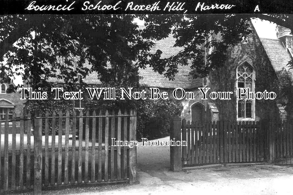 MI 2282 - Council School, Roxeth Hill, Harrow, Middlesex