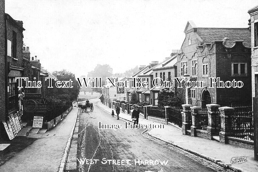 MI 2374 - West Street, Harrow, Middlesex c1909