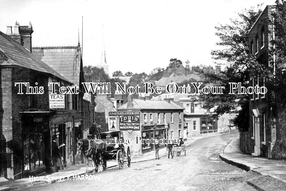 MI 2495 - High Street, Harrow, Middlesex c1907