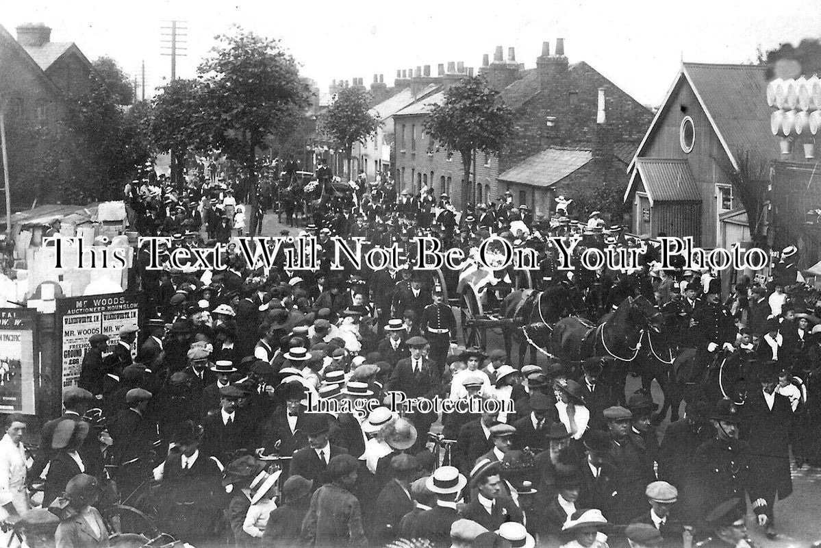 MI 2511 - Funeral Of Robert Hanson, Hounslow, Middlesex 1913