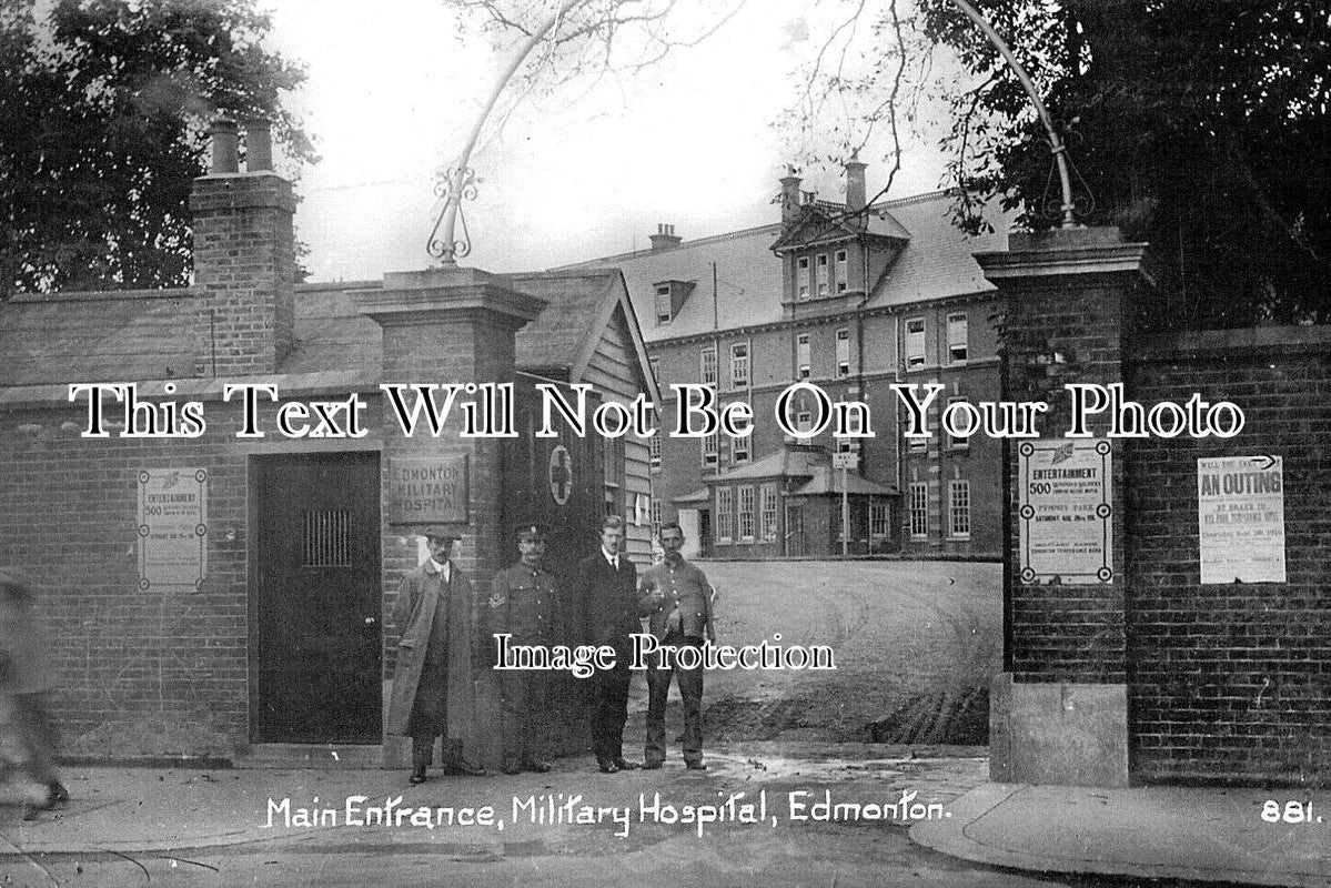 MI 2513 - Main Entrance, Edmonton Military Hospital, Middlesex