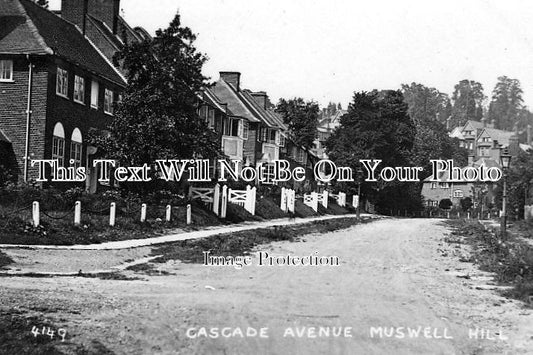 MI 290 - Cascade Avenue, Musell Hill, London, Middlesex c1916