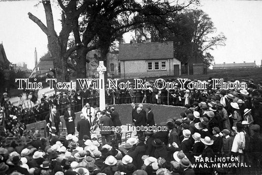 MI 400 - Unveiling Ceremony, Harlington War Memorial, Middlesex, London