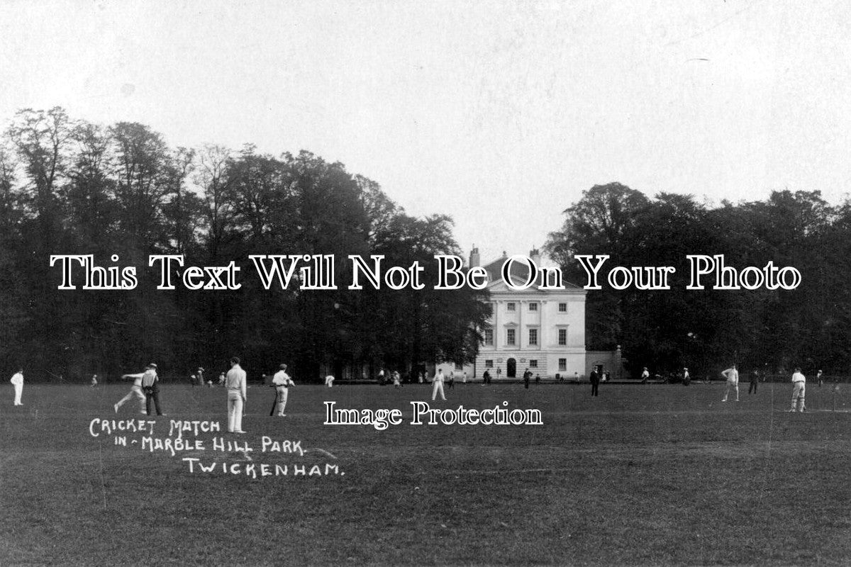 MI 409 - Cricket Match, Marble Hill, Twickenham, Middlesex, London c1912