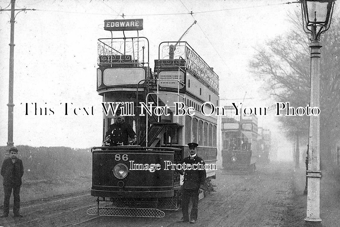 MI 412 - Edgware Tram, Middlesex, London c1904