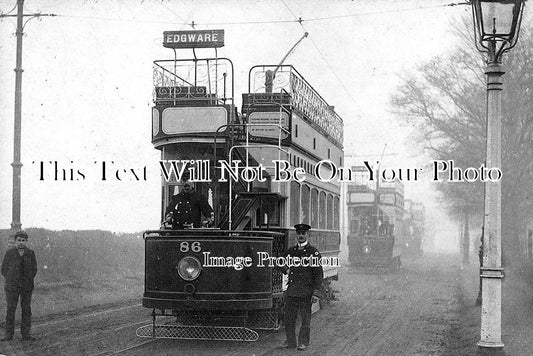 MI 412 - Edgware Tram, Middlesex, London c1904