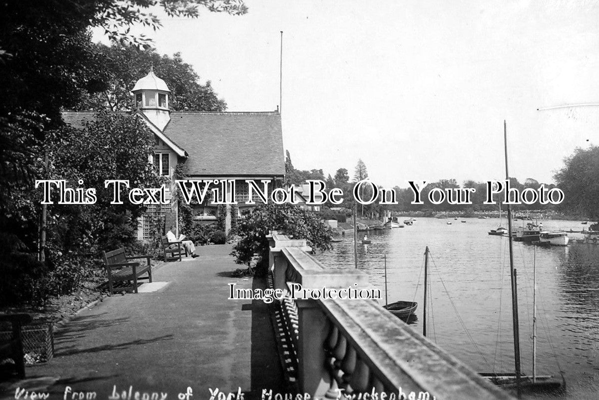 MI 505 - View From Balcony Of York House, Twickenham, Middlesex c1937