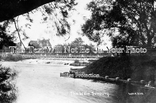 MI 524 - The Weir At Sunbury, Middlesex c1915