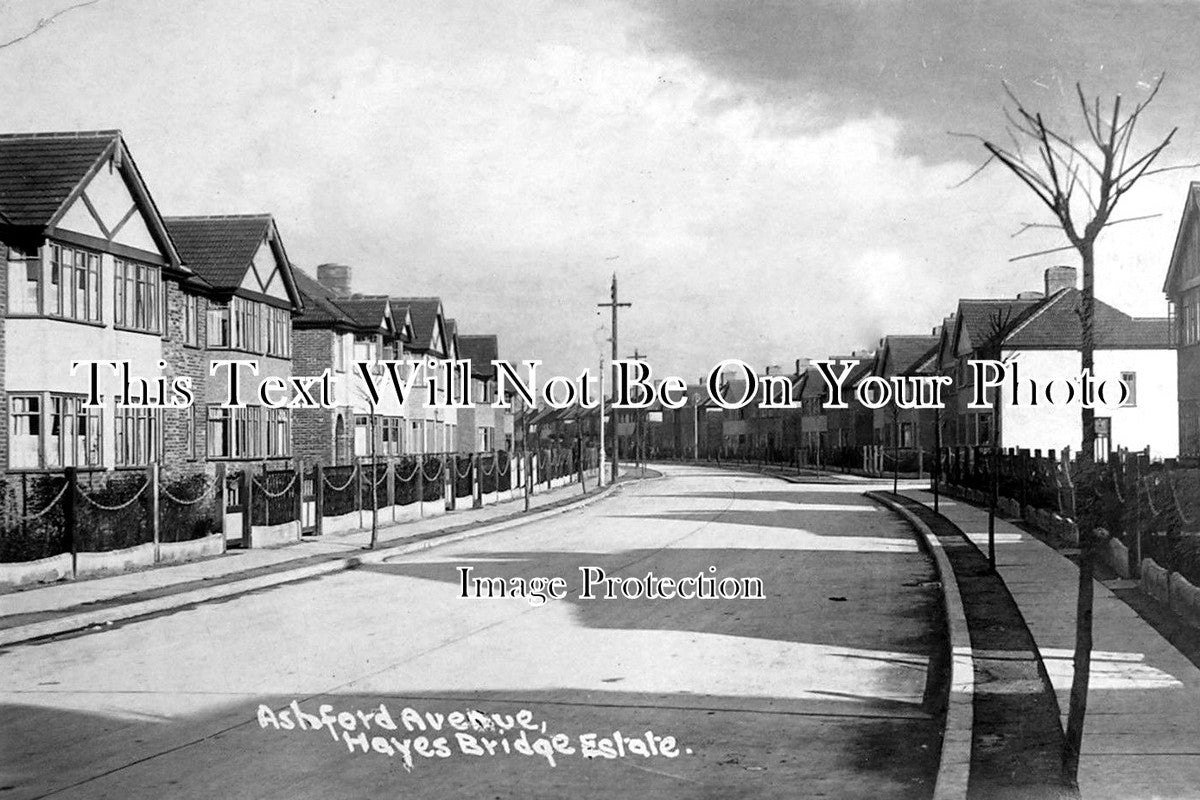 MI 537 - Ashford Avenue, Hayes Bridge Estate, Middlesex c1939