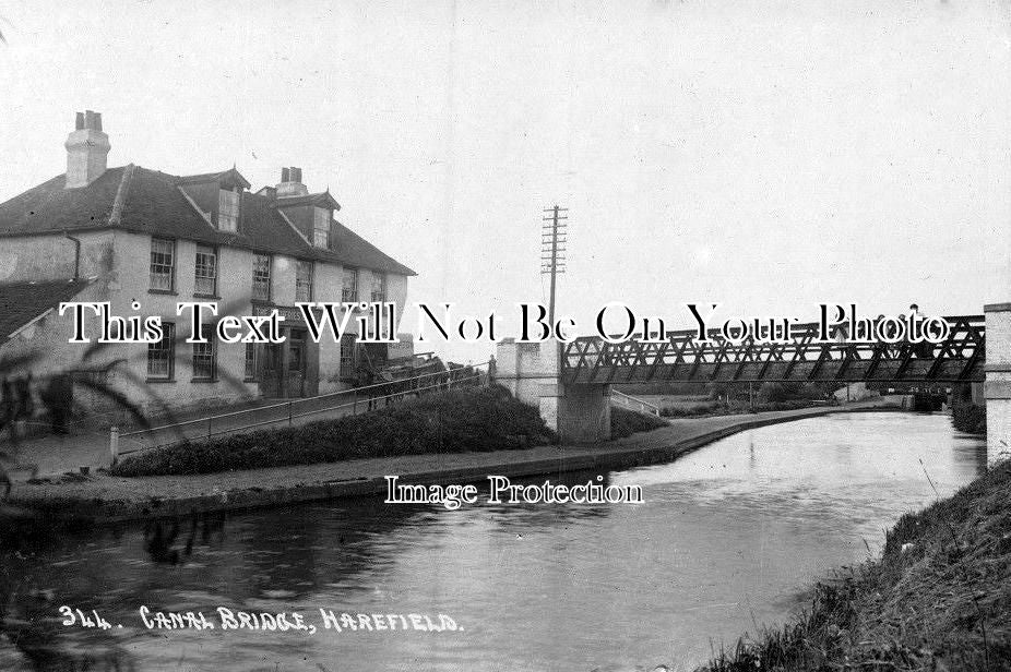 MI 565 - Canal Bridge & The Fisheries Hotel, Harefield, Middlesex