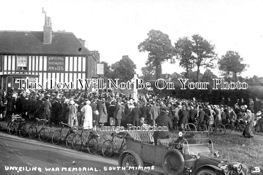 MI 585 - Unveiling South Mimms War Memorial, Middlesex