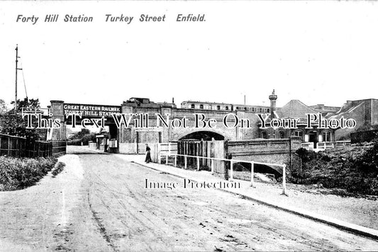 MI 593 - Forty Hill Station, Turkey Street, Enfield, Middlesex