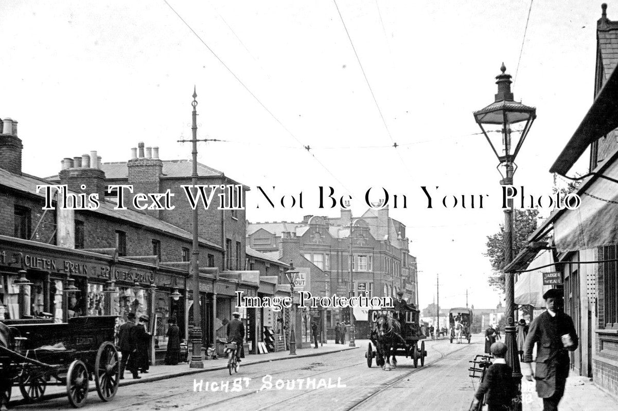 MI 694 - High Street, Southall, Middlesex c1912