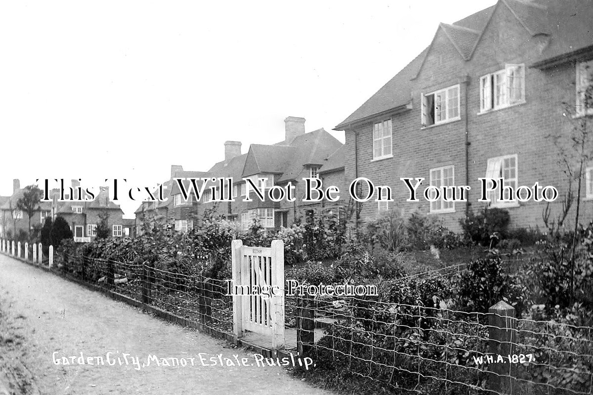 MI 715 - Garden City Manor Estate, Ruislip, Middlesex c1917