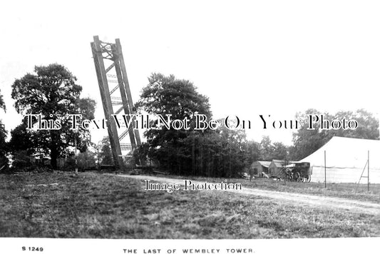 MI 720 - The Last Of Wembley Tower, Middlesex c1913