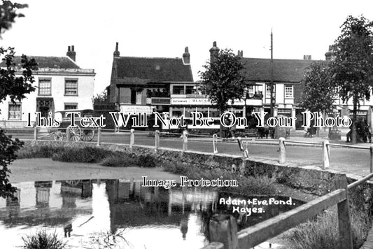 MI 752 - Adam & Eve Pond, Hayes, Middlesex c1929