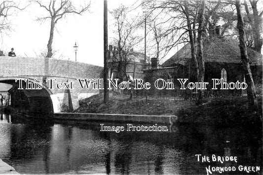 MI 765 - Canal Bridge, Norwood Green, Middlesex c1911