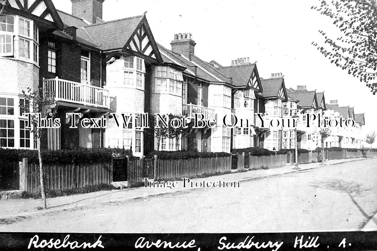 MI 778 - Rosebank Avenue, Sudbury Hill, Wembley, Middlesex c1915