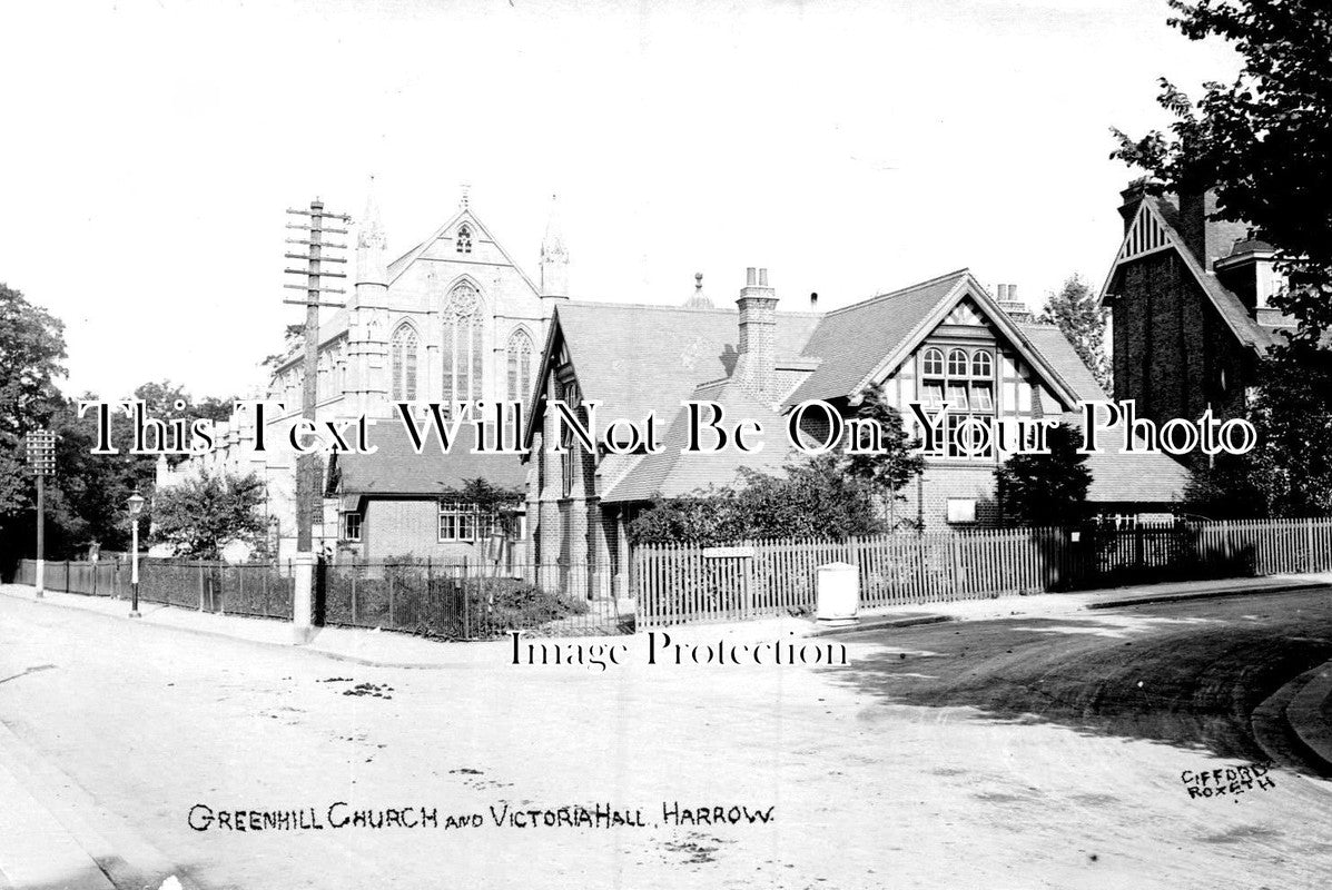 MI 850 - Greenhill Church & Victoria Hall, Harrow, Middlesex