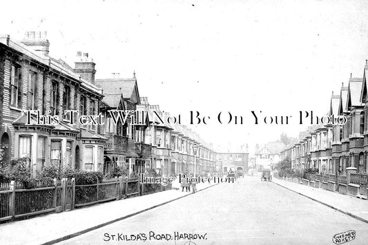 MI 857 - St Kildas Road, Harrow, Middlesex c1908