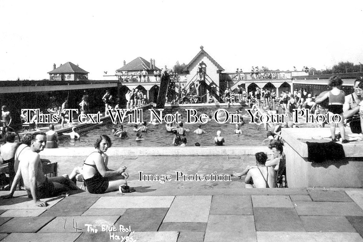 MI 893 - The Blue Pool, Hayes, Middlesex c1935