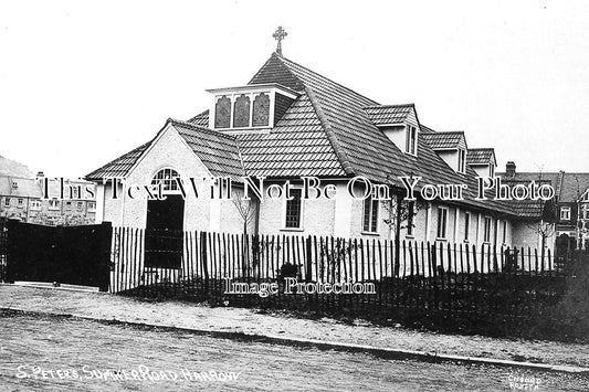 MI 960 - St Peters Church, Sumner Road, Harrow, Middlesex c1905