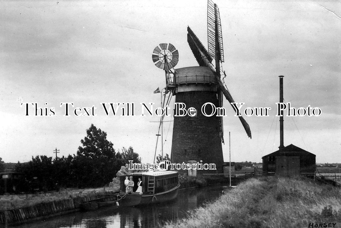 NF 1023 - The Mill & House Boat, Horsey, Norfolk