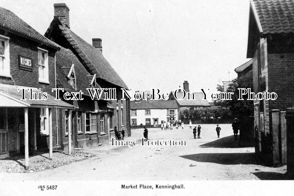 NF 1047 - Market Place, Kenninghall, Norfolk c1910