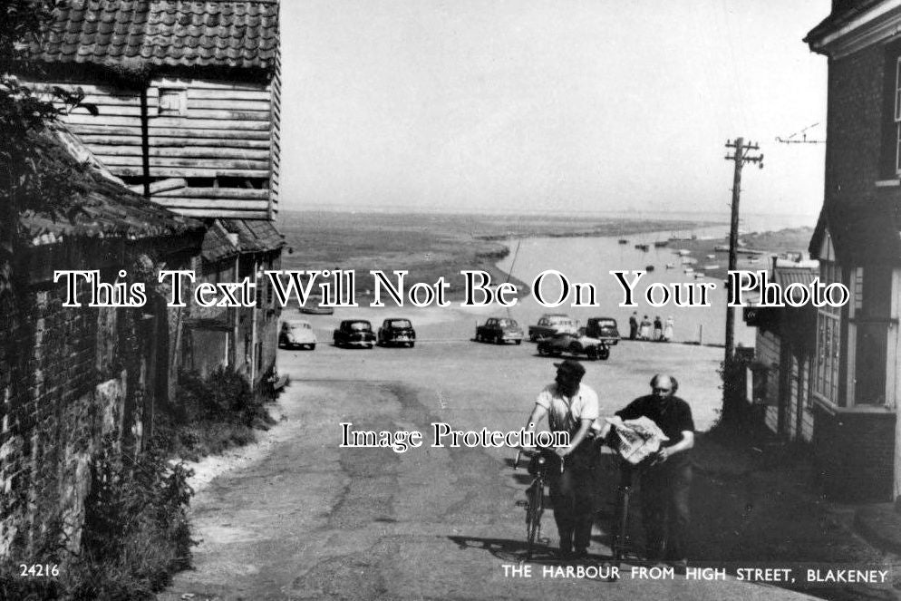 NF 1049 - The Harbour From High Street, Blakeney, Norfolk
