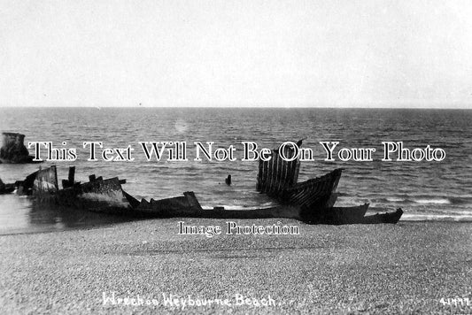 NF 1055 - Wreck On Weybourne Beach, Norfolk c1930