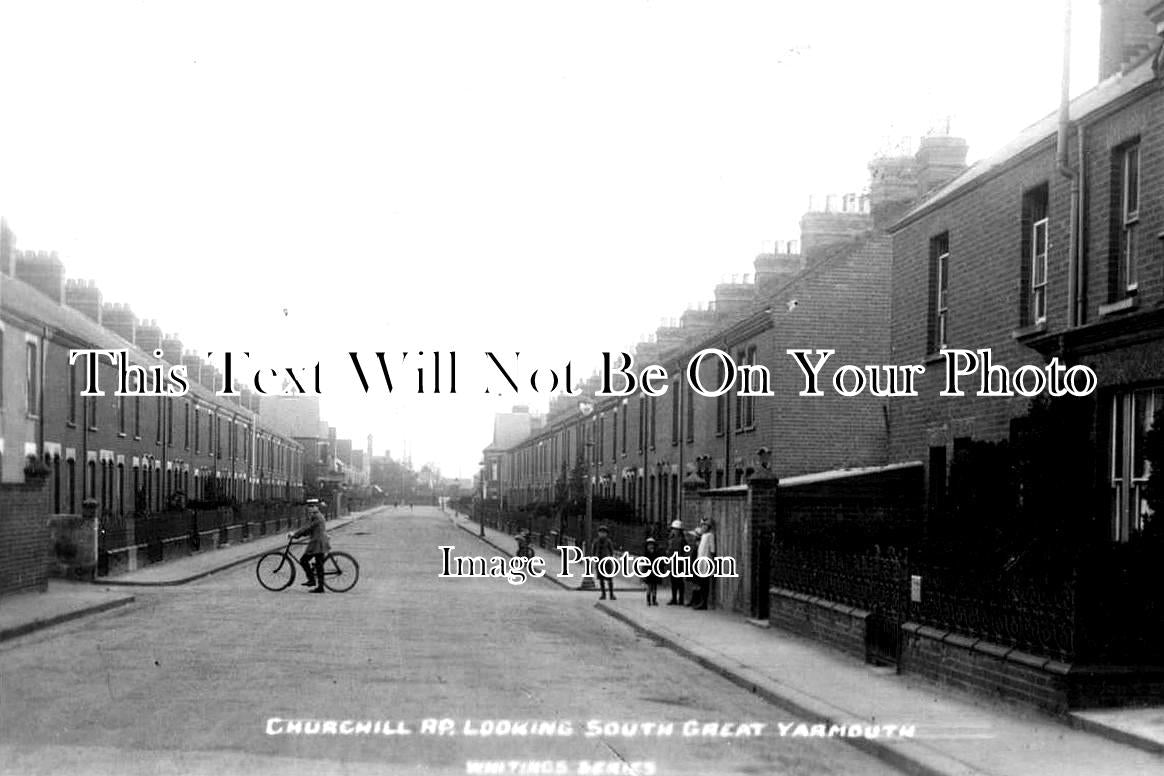 NF 1075 - Churchill Road, Great Yarmouth, Norfolk c1923