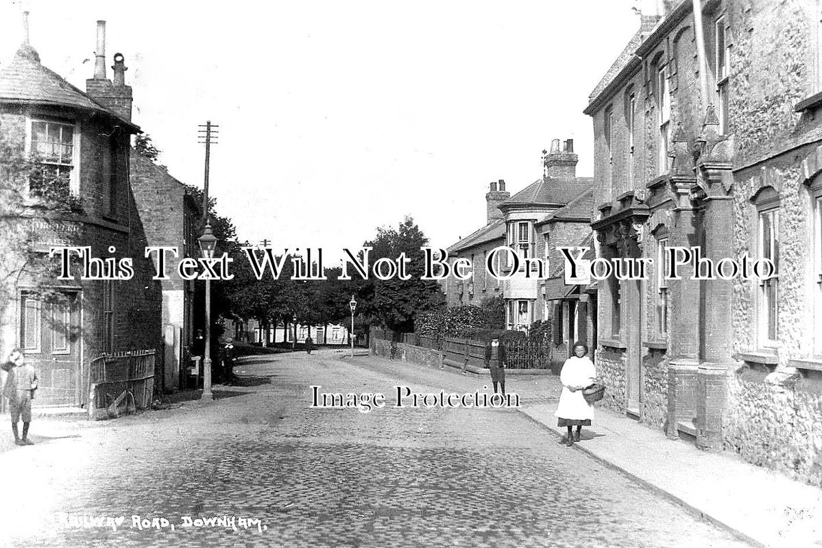 NF 1112 - Railway Road, Downham, Norfolk c1908