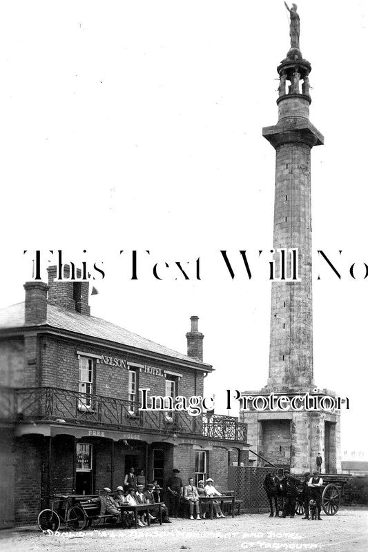 NF 1115 - Nelson Hotel & Monument, Great Yarmouth, Norfolk