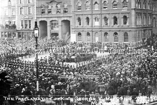 NF 1143 - The Proclamation Of King George V, Norwich, Norfolk 1910
