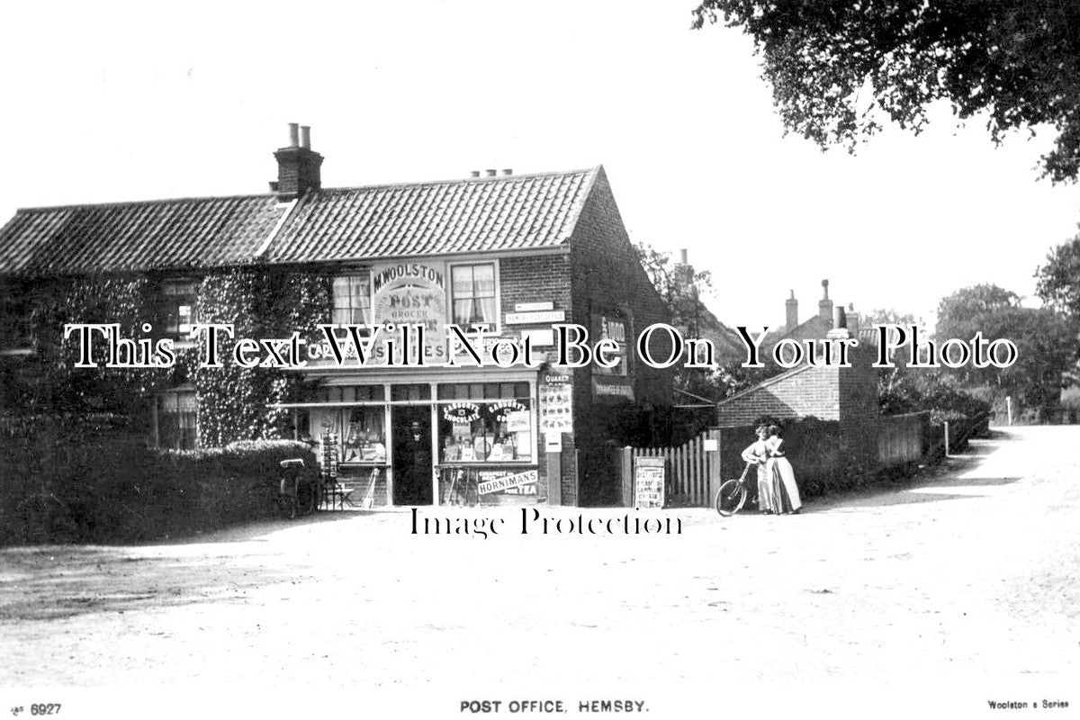 NF 1189 - The Post Office, Hemsby, Norfolk c1912