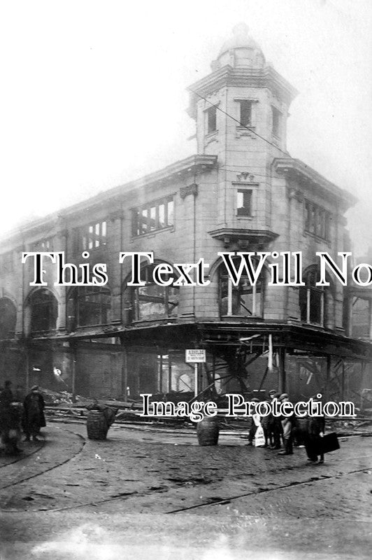 NF 1220 - Fire Gutted Building, Great Yarmouth, Norfolk