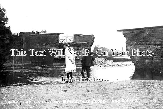 NF 1288 - Bridge At Lakenham Broken By Flood, Norfolk 1912