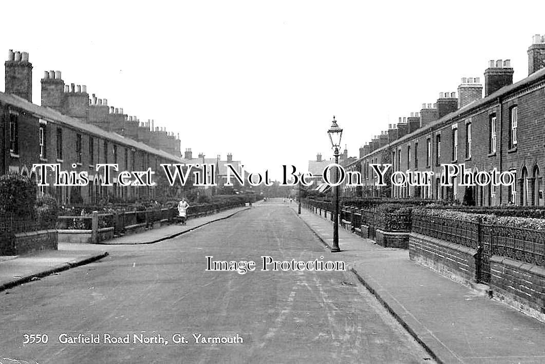 NF 1351 - Garfield Road North, Great Yarmouth, Norfolk c1940
