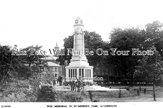 NF 1436 - War Memorial, St Georges Park, Great Yarmouth, Norfolk