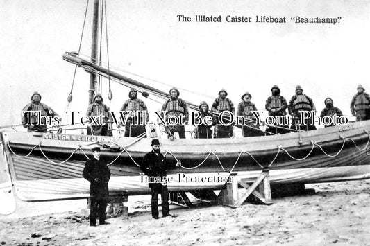 NF 1492 - The Ill Fated Caister Lifeboat Beauchamp, Norfolk