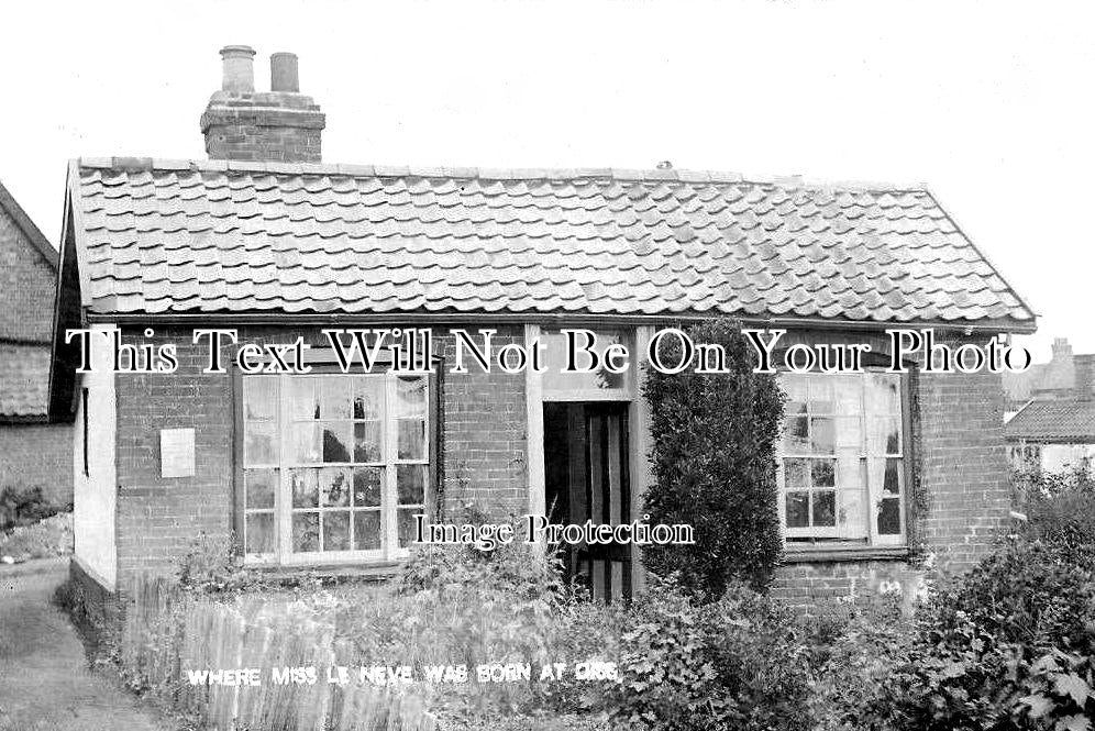 NF 1508 - House Where Miss Le Neve Was Born, Diss, Norfolk